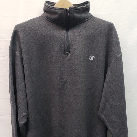 Men's Carhatt Faded Black/Brown Zip Up Sweater Size L - Picture 1 of 4